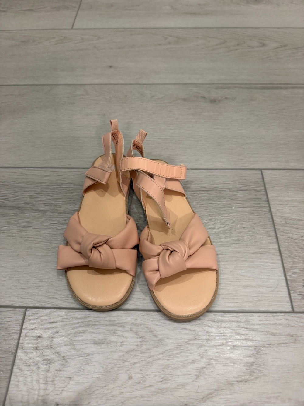 H&M sz 12.5 Knotted Strap Sandals - Blush Pink